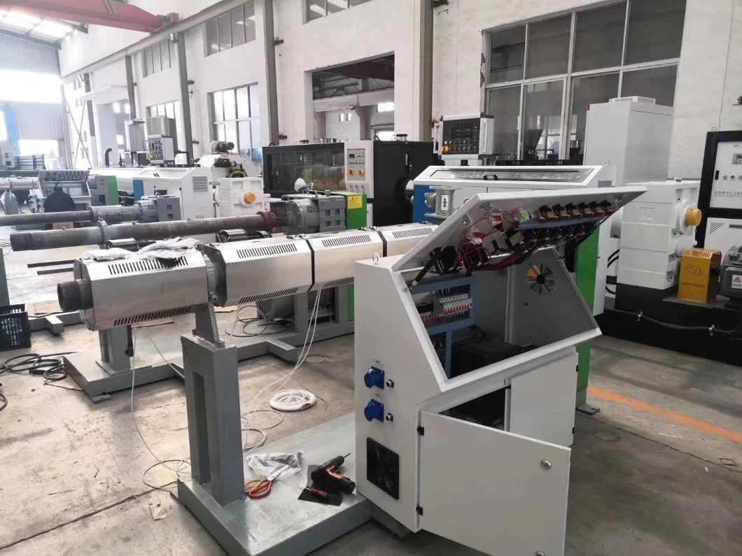 Sj50 Plastic Single Screw Extruder for PP Fabric Making Line