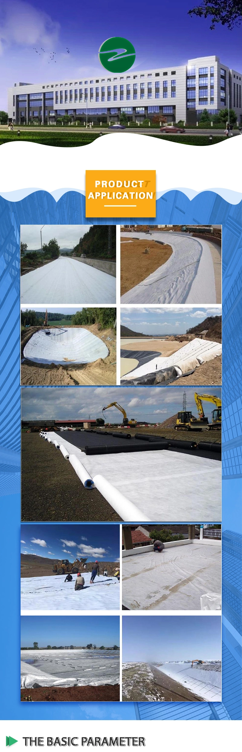 Earthwork Products Waterproofing Geotechnical Cloth Geotextile Fabric Price Per M2