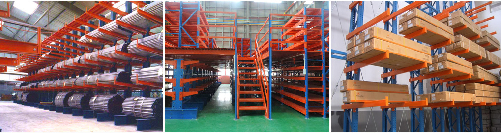 Galvanized Double Deck Parking Bike Rack Cantilever Rack with Steel Rack Decking