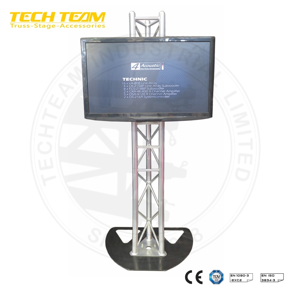 Easy Install Aluminum Hanging TV Stand Truss, TV Truss Stand