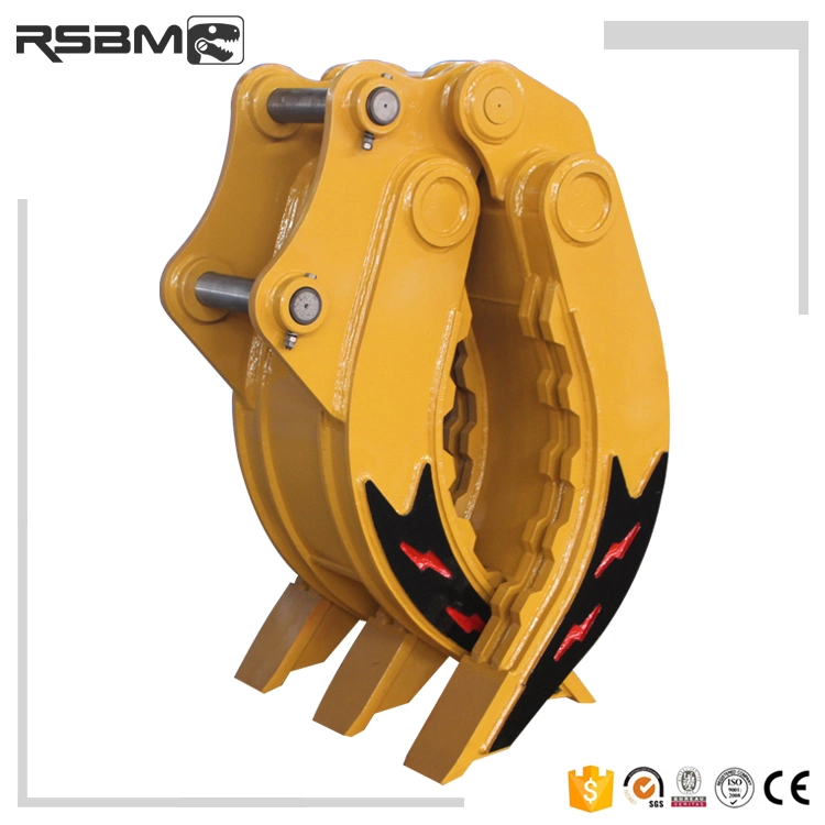Excavator Mechanical Grapple Manual Excavator Grapple Mechanical Wood Grapple Heavy Duty Log Grapple for Sale