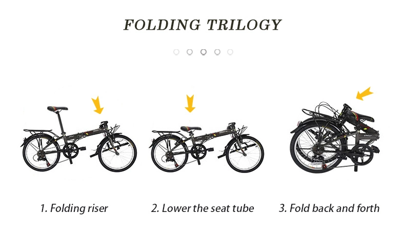 Hot Sale Quality 20'' Folding Bike Aluminum Folding Bicycle 7 Speed Folding Bike Foldable Bike
