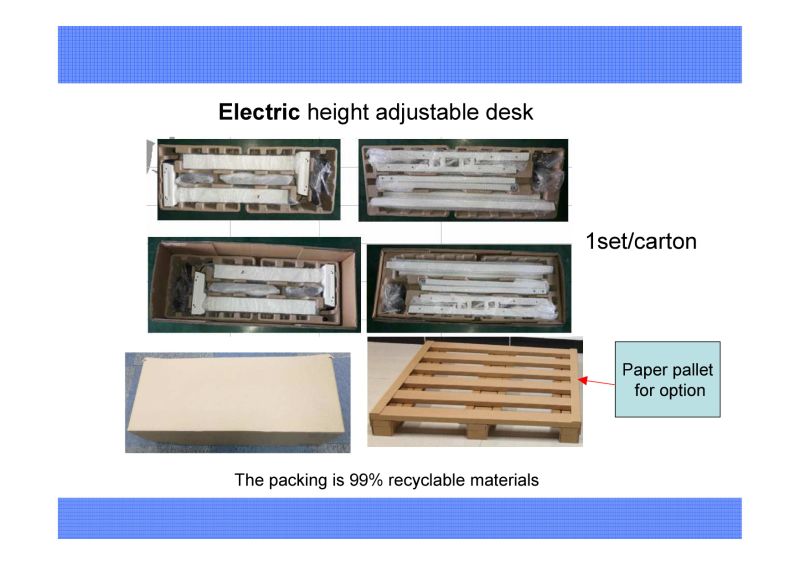 Electric Height Adjustable Sit and Stand Office Desk Office Computer Table