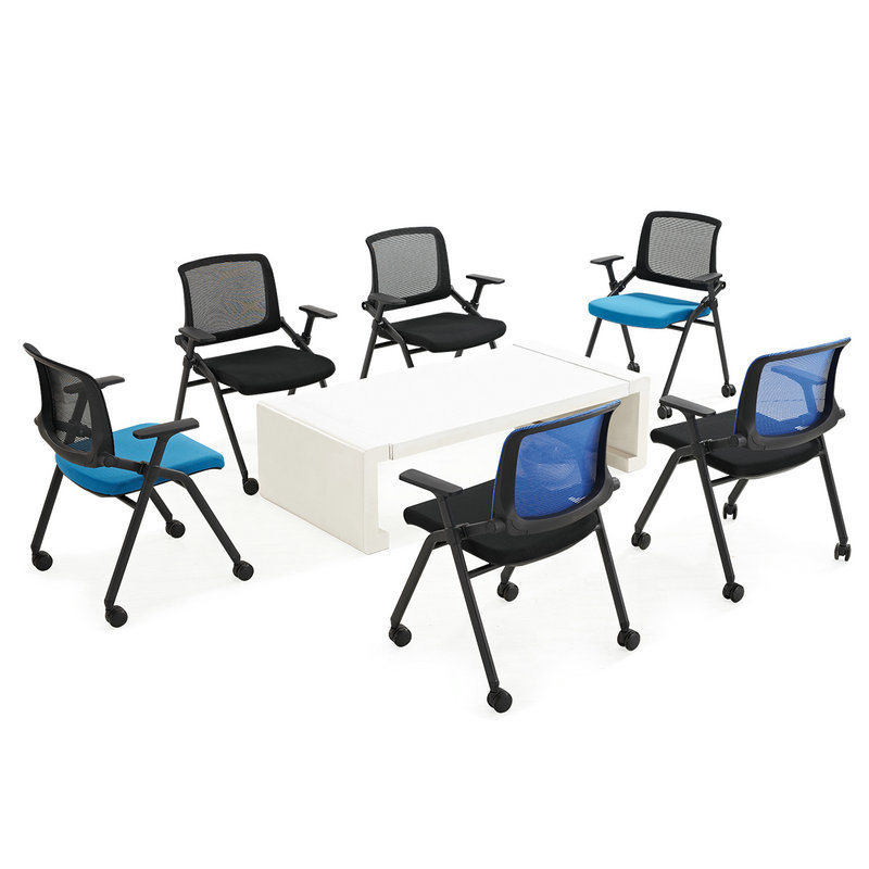Office Training Chair with Clipboard Folding Conference Desk Chair News Chair Student Desk Chair Office Meeting Chair Furniture