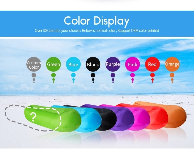 Suntour Custom Logo Inflatable Beach Chair with Pocket and Loop