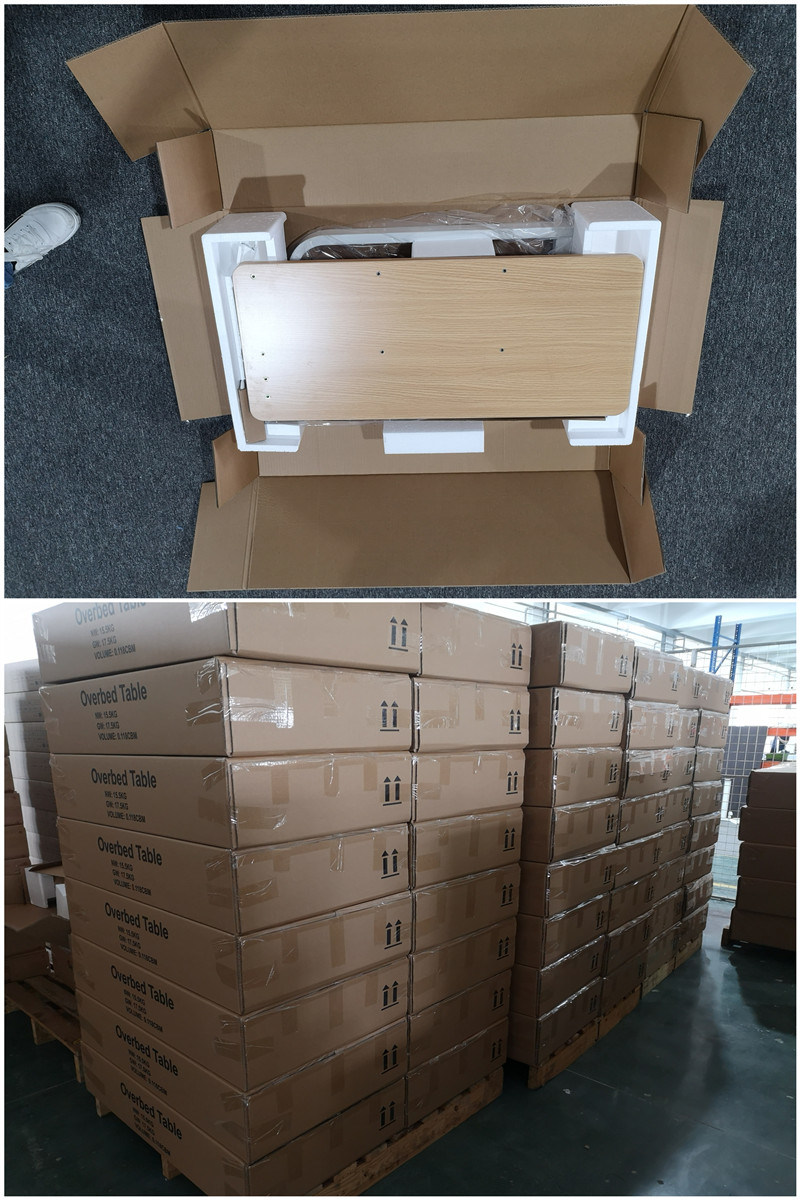 Height Adjustable Laptop Table Sit Stand Computer Desk for Hospital