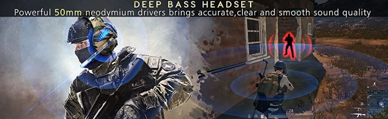 Custom Logo Vibration Function Wired Game Headphone