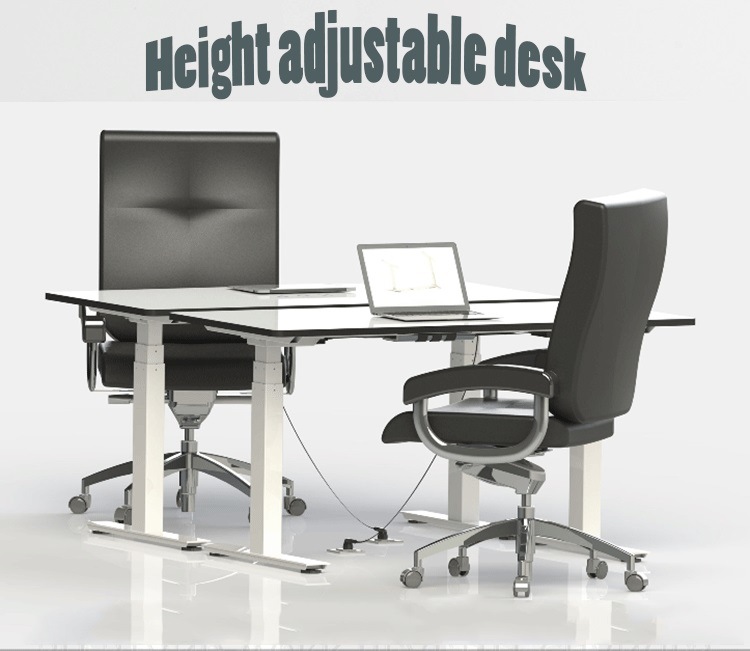 Electric Height Adjustable Steel 3 Stage Table Lift Base Leg for Sit to Stand up Standing Office Desk