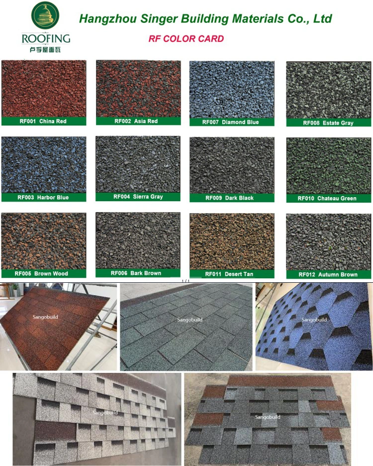 South Africa Laminated Asphalt Roofing Shingles for Villa Roofing