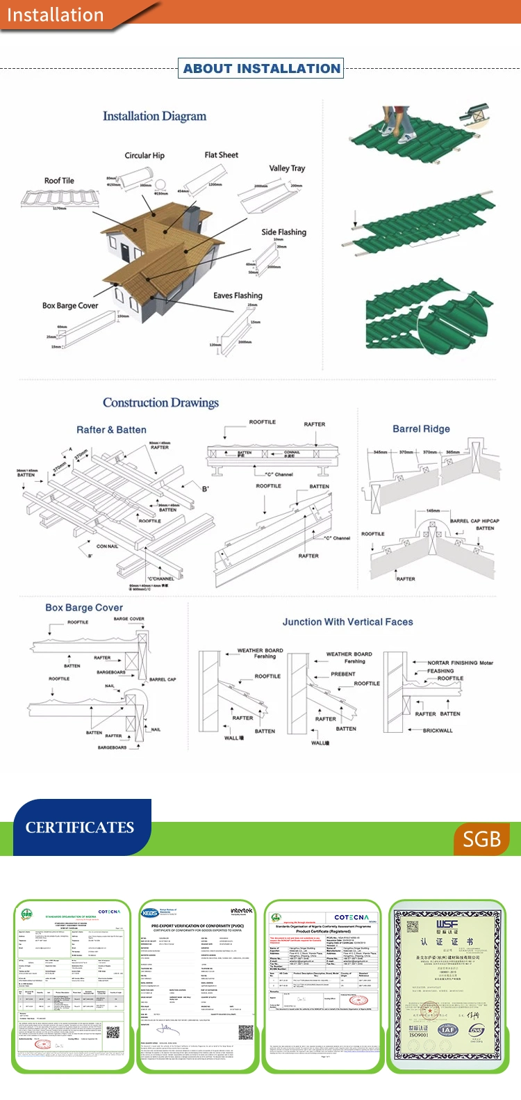 Roofing Sheet Roofing Tile Roofing Materials