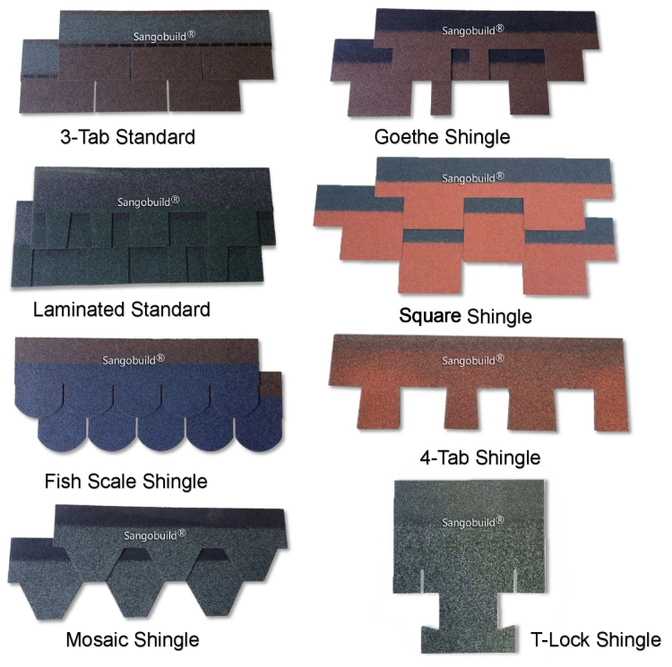 South Africa Laminated Asphalt Roofing Shingles for Villa Roofing