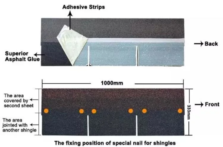 South Africa Laminated Asphalt Roofing Shingles for Villa Roofing