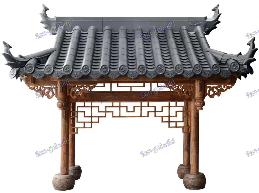 Chinese Traditional Roof Style Polyester Roofing Material a Class Water Proof Roofing Sheet for Slope Rooftop