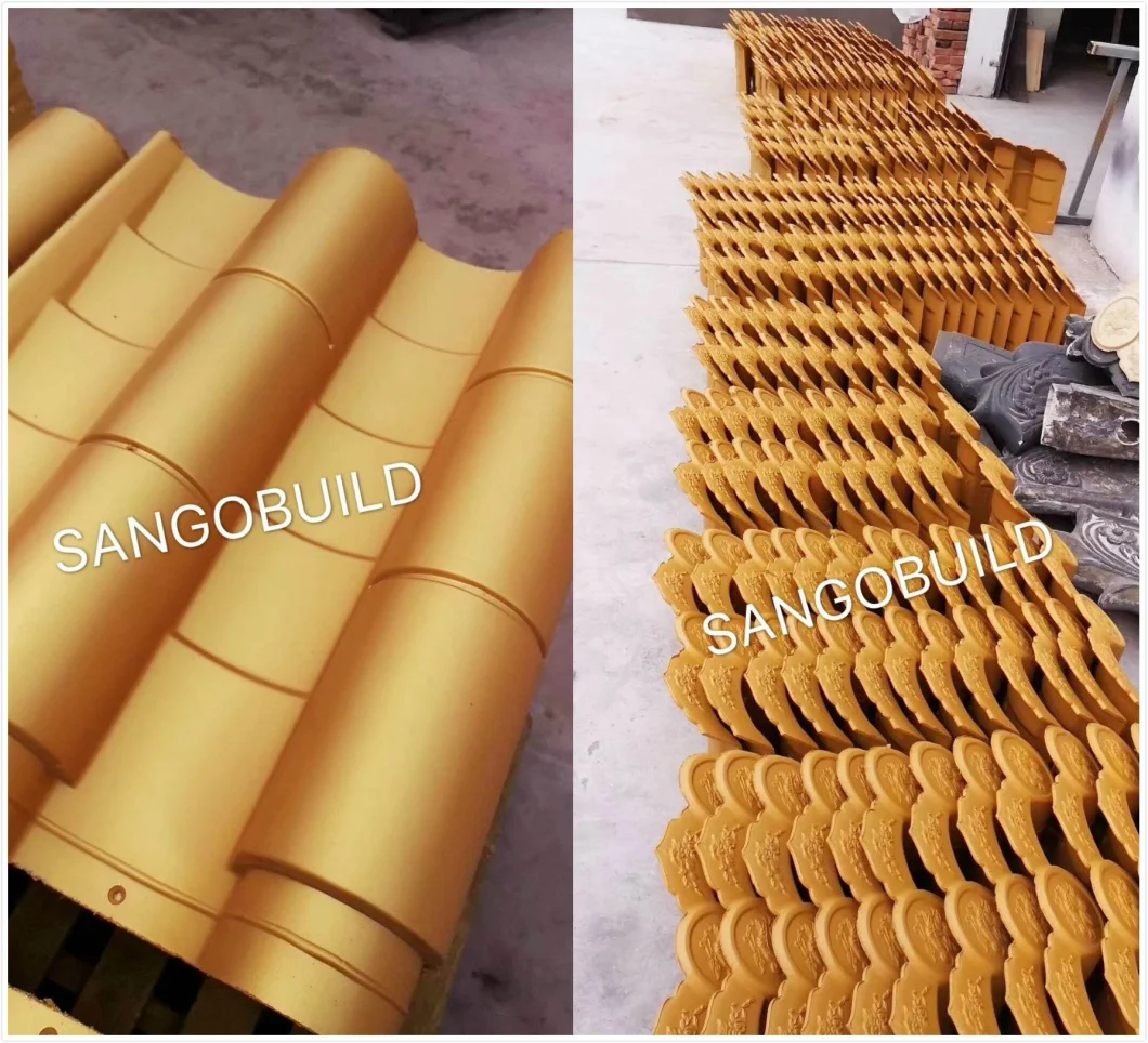 Chinese Traditional Roof Style Polyester Roofing Material a Class Water Proof Roofing Sheet for Slope Rooftop