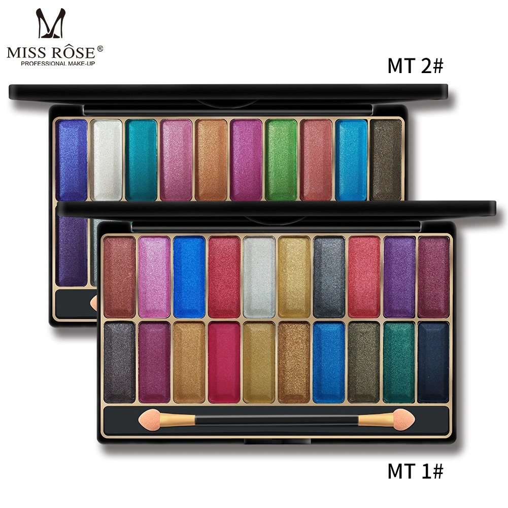 Mr007 Pearlescent Polarized Brightening Wet Powder Multicolor Eyeshadow Waterproof and Sweatproof Portable Makeup Glitter Eyeshadow Palette