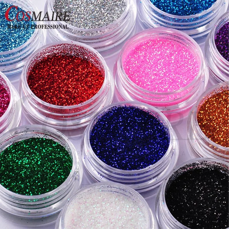 High Quality Colorful Cosmetic Glitter Powder in Jar for Eyeshadow