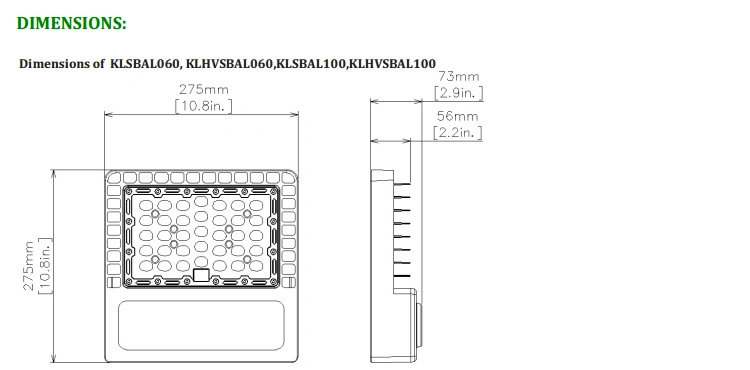 Black Finish 60W Parking Lot Lighting IP66 LED Street Light Square Light Show Box Light