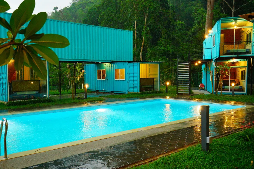 Scotland Galvanized Steel Frame Shipping Container House Camp for Hiking