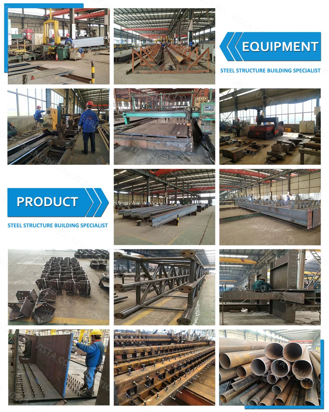 Prefabricated Prefab Modular Heavy Industry Commercial Metal Steel Structures Frame Container Hospital Hotel Apartment Workshop Construction Buildings