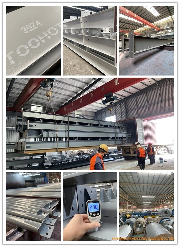 Construction Material Prefab Metal Steel Structure Building/ Heavy Pre Engineered Steel Workshop