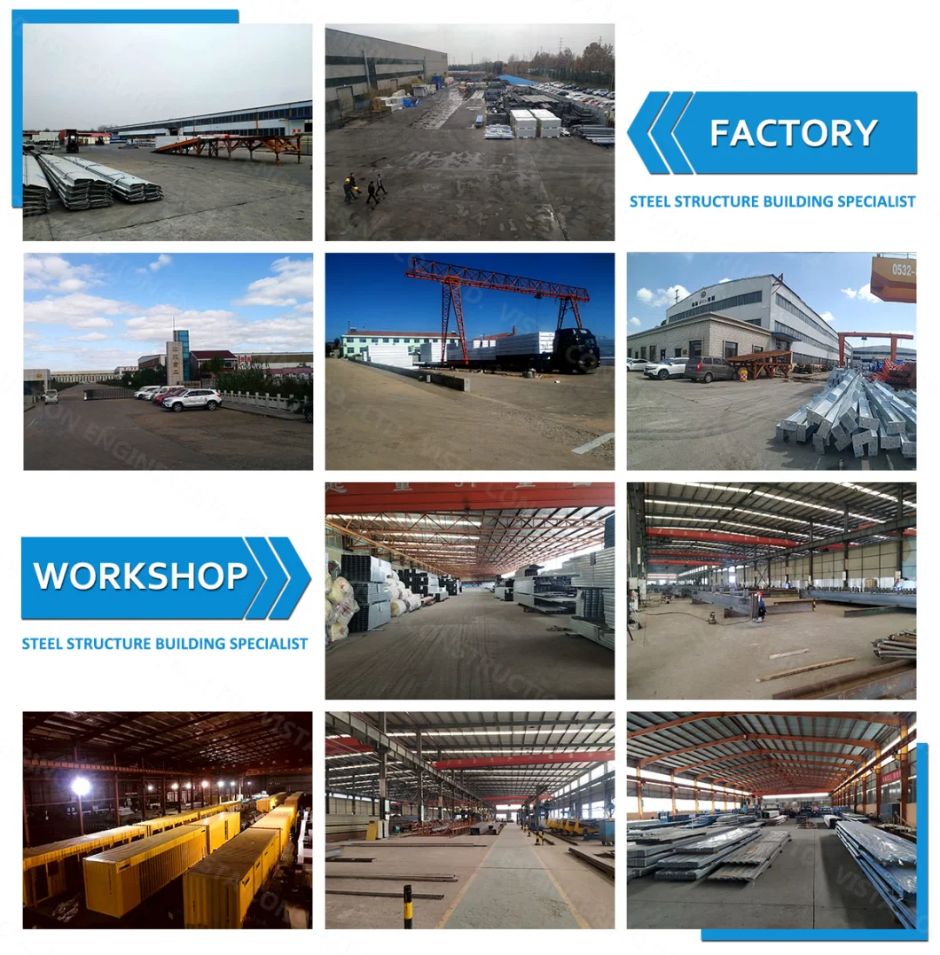 Free Drawing Prefab Workshop Garage Shed Steel Frame Prefabricated Metal Buildings Steel Structure Warehouse