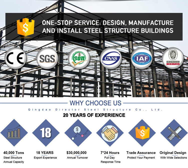 Dfx Qingdao Prefab Steel Structure Building Metal Structures Design