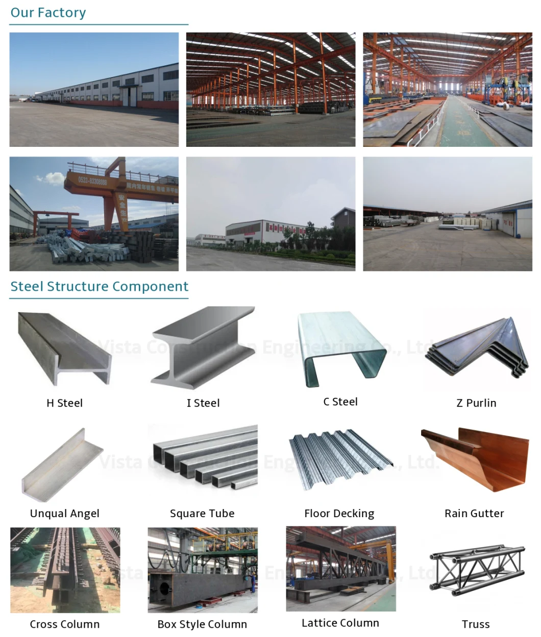 Galvanized Steel Structures Building Factory Prefabricated Industrial Shed Designs