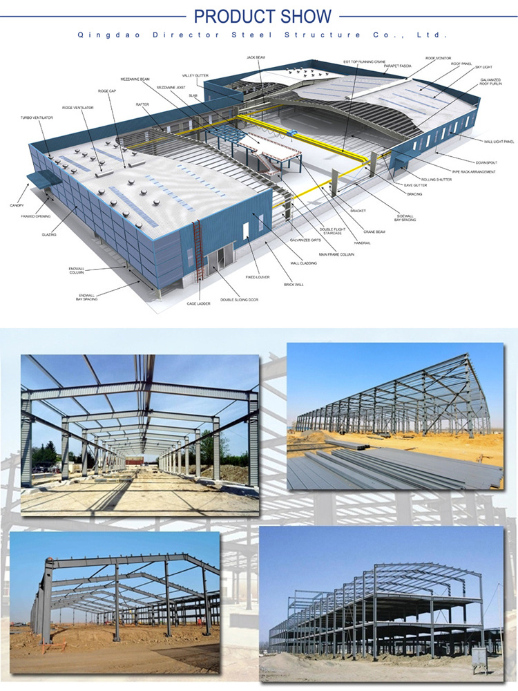 Dfx Qingdao Prefab Steel Structure Building Metal Structures Design