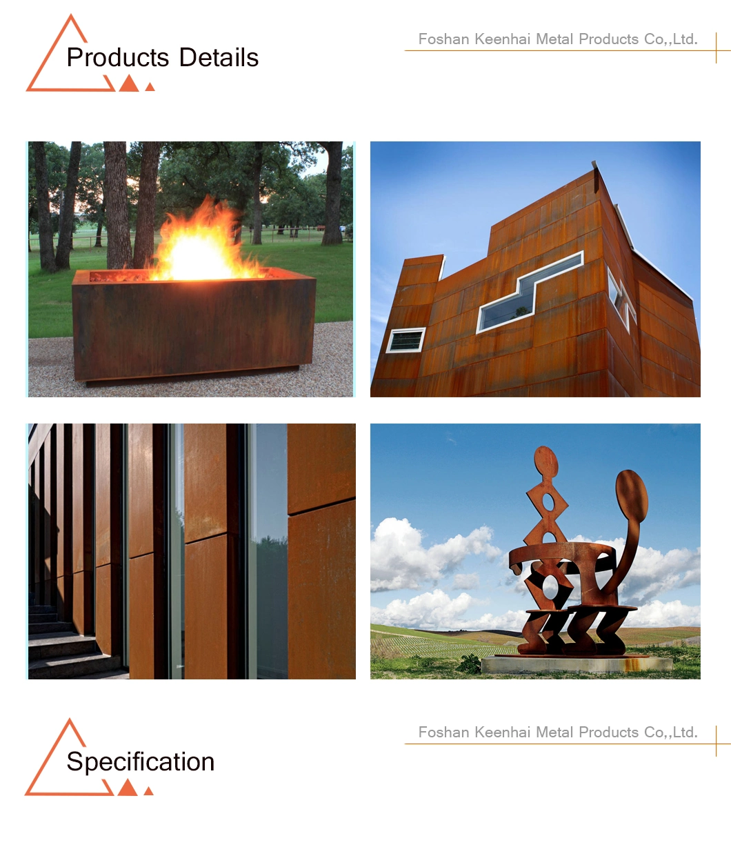 Metal Cladding Panels Corten Steel Building Panels for Design
