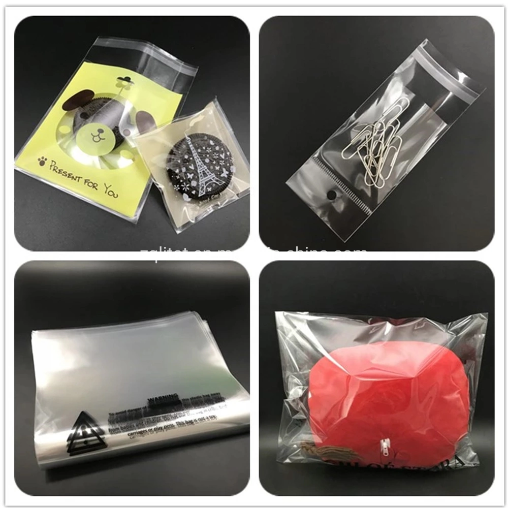 Clear Self Adhesive OPP Bags Clear Poly T-Shirt Plastic Bags Cellophane Bags for Breads