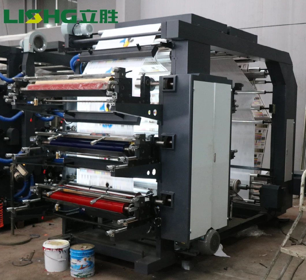 4 Color Flexo Printing Machine for BOPP PE CPP PVC Paper Non Woven Fabric PP Woven Sacks Print