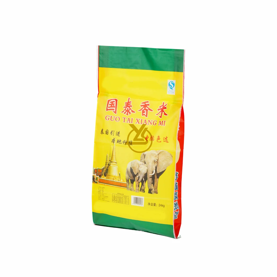 Manufacturer BOPP Lamination PP Woven Rice Sacks Bulk Custom Grain Wheat Bags