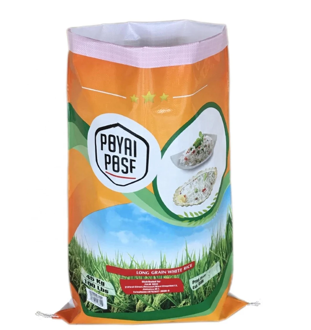 OPP Printing Laminated PP Woven Rice Sacks/Plastic Packaging Bags Wholesale