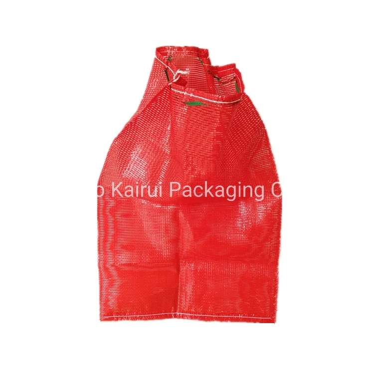 10kg-50kg Onions Potatoes Firewood Packing Sacks Leno Vegetable Mesh Bags