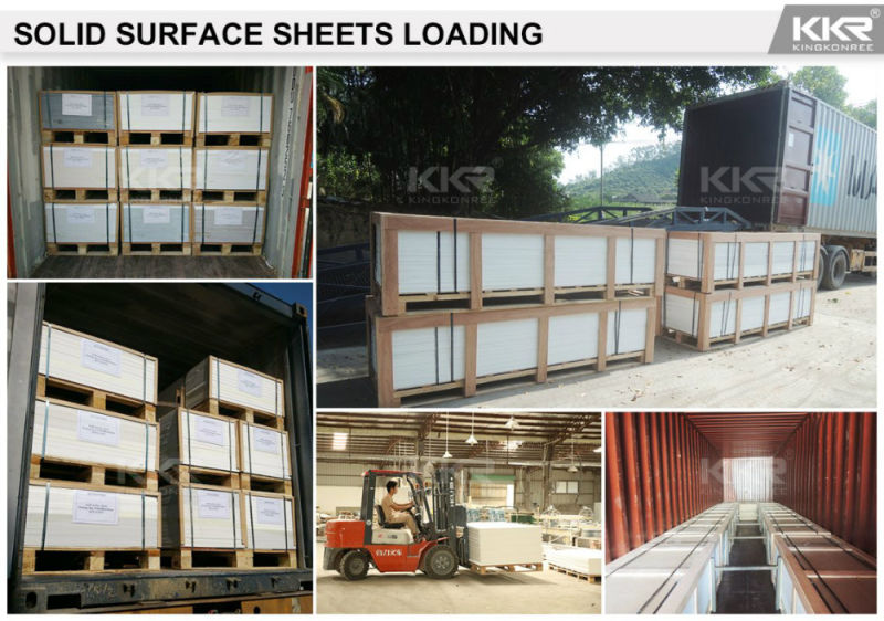 Building Material Artificial Marble Acrylic Stone Solid Surface Sand Blasted Surface Vanity Top