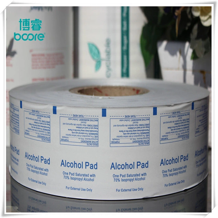 Bzk Custom Aluminum Foil Paper for Wrapping Antiseptic Alcohol Swab/Pad