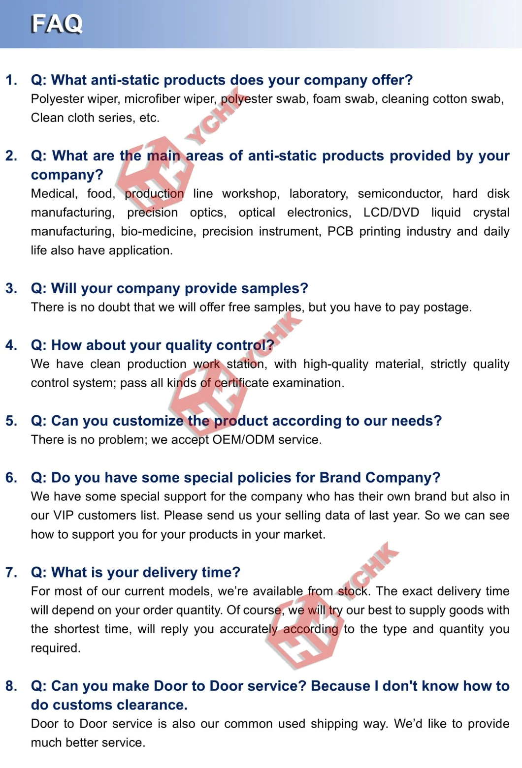 Lint Free Sponge Sensor Cleaning Swabs