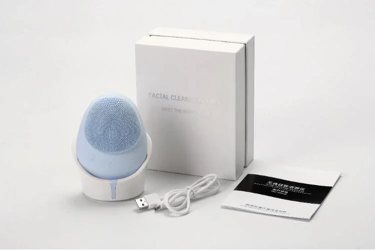 Silicon Electric  Facial  Cleaner Portable Deep Clean Pore Face Cleaning Brush