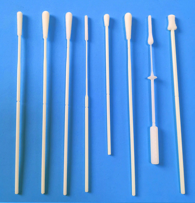 Disposable Nylon Flocked Oral Throat Swab in Tube with CE