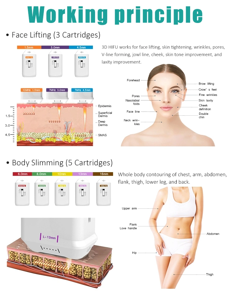 9 Hifu  Thermal Maggie  Beauty Hifu Machine for Sales