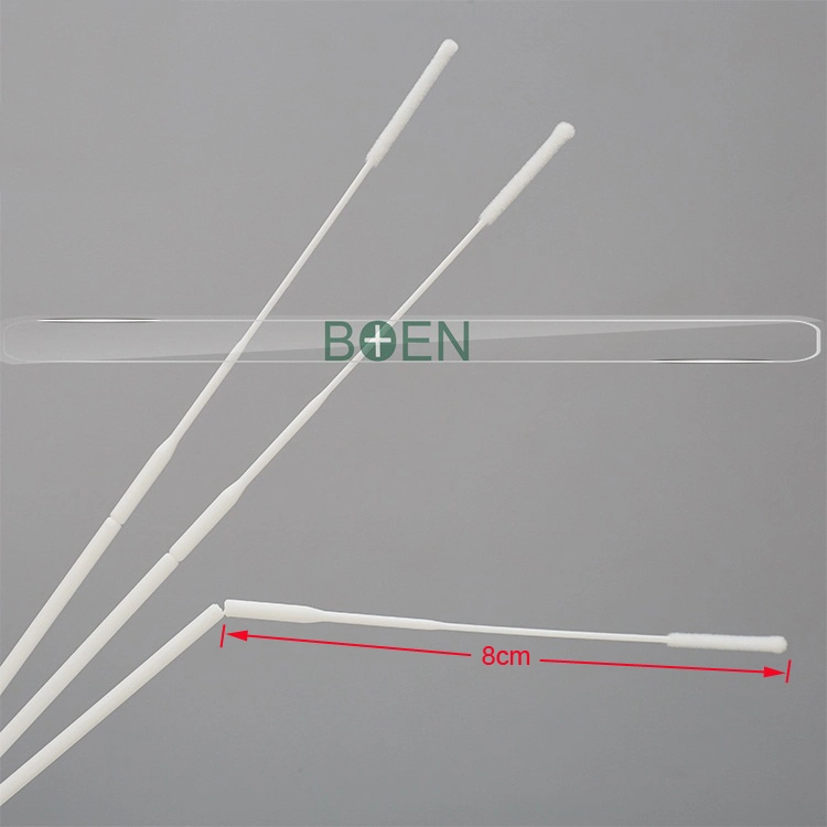 Sterile Upper Respiratory Virus Sampling Swab Nylon Flock Nasal Swab for Utm Vtm Kit