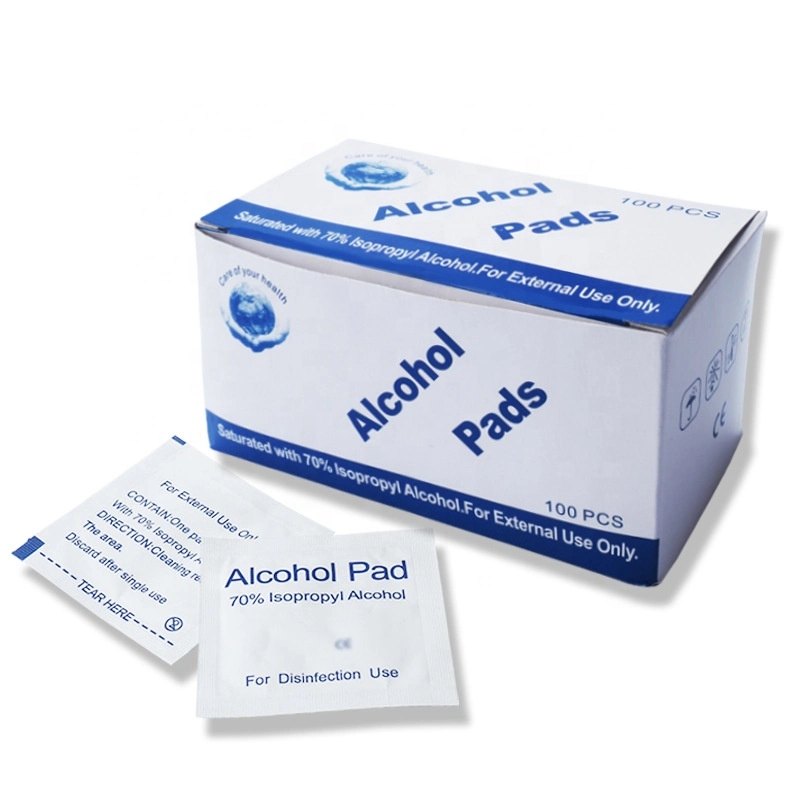 Disposable Medical 70% Isopropyl Alcohol Swab Nonwoven Alcohol Prep Pad