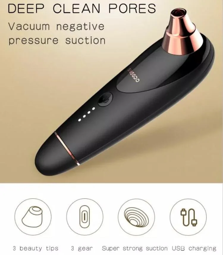 Electric Portable USB Rechargeable Best Deep Pore Cleaning Vacuum Pimple  Blackhead  Remover