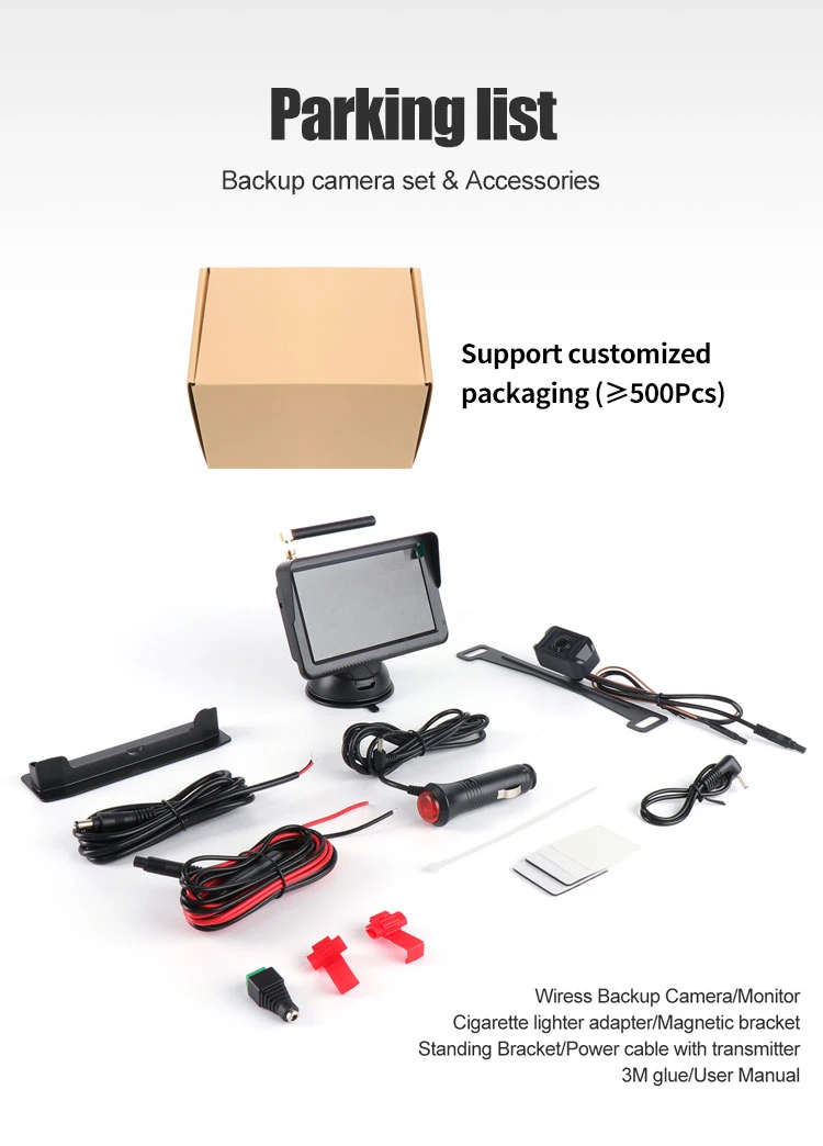 Sample Provided Reverse  Backup  Camera  Kit Made in China