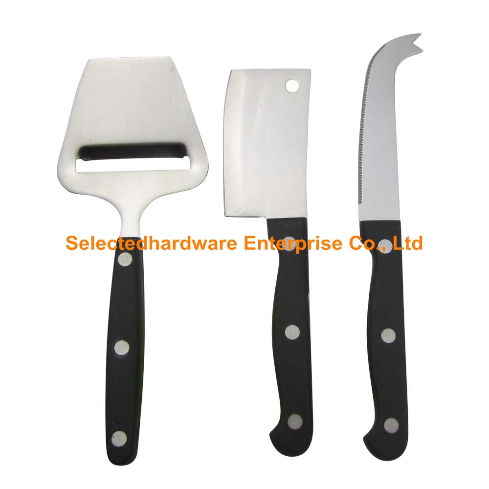 3PCS Black Bakelite Handle Cheese Knife and Cheese Plane Set