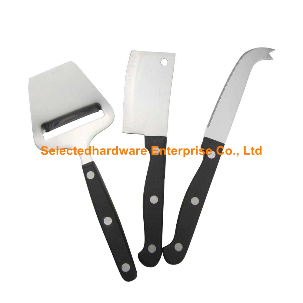 3PCS Black Bakelite Handle Cheese Knife and Cheese Plane Set