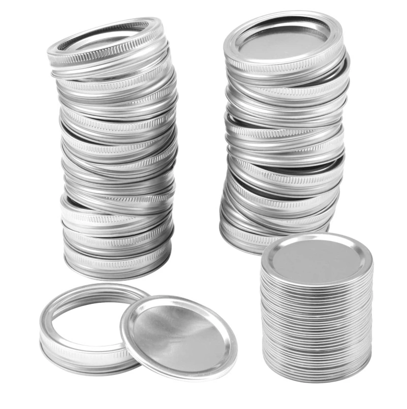 70mm 83mm Wide Mouth Separate Lid Mason Jar Lids