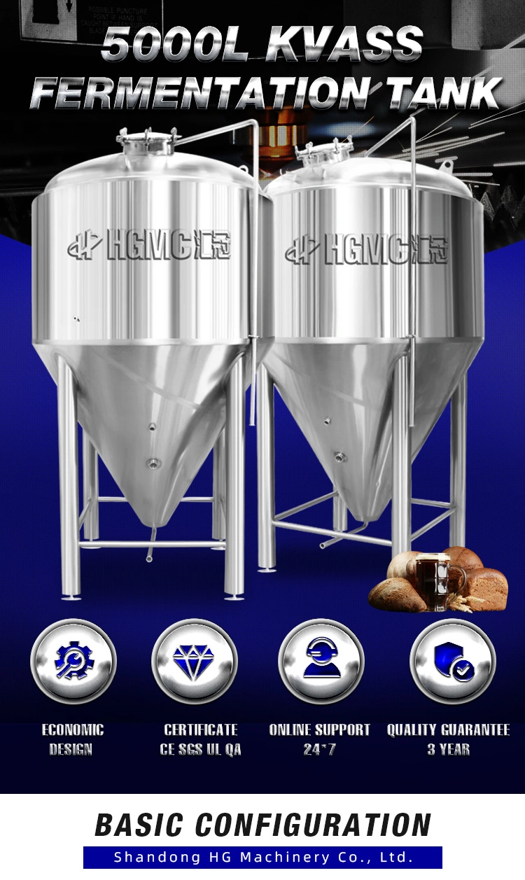 Good Supplier Fermenter Stainless 5000L/Fermenter Tank 5000L Stainless Steel/Fermenter Conical