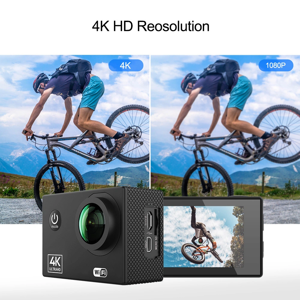 4K 60fps Youtube Action Camera 4K Waterproof WiFi Video Camera