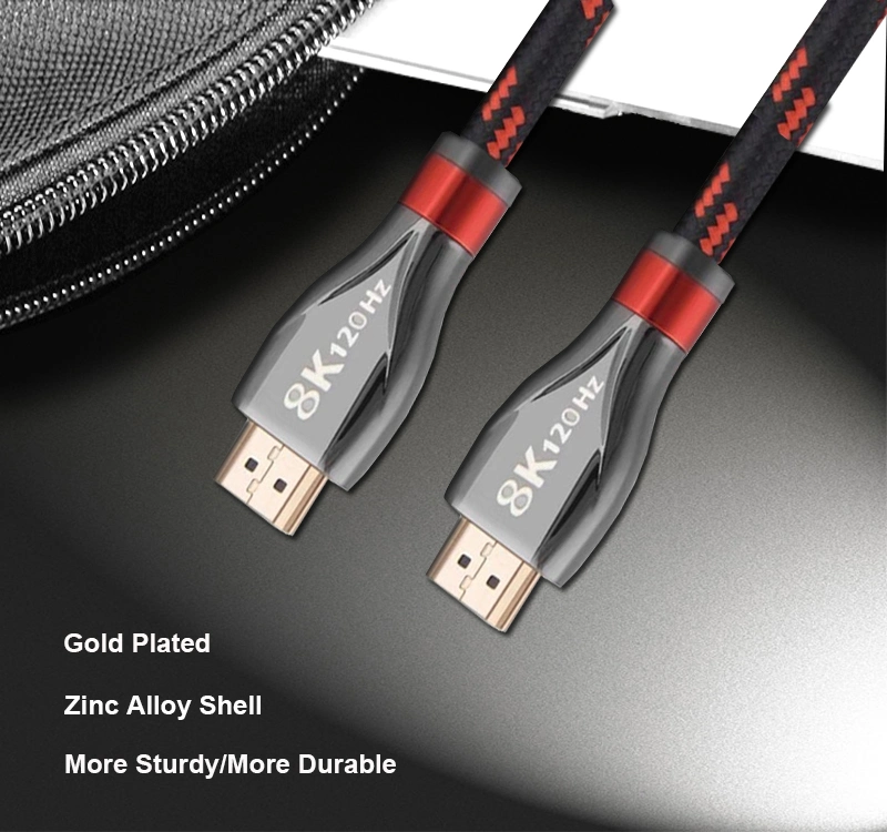 HDMI Cable 2.1 Gold Plated High Speed Logo HDMI 2.1 Short Cables 8K